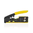 Kuorintapihdit | CAT5 / CAT5e / CAT6 / CAT6a / CAT7 / RJ12 / RJ45 | Kuorinta / Leikkaus / Pihdit | Kumi / Teräs | Keltainen / Musta - Kaapelityökalut - 5412810336616 - 20