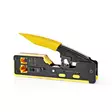 Kuorintapihdit | CAT5 / CAT5e / CAT6 / CAT6a / CAT7 / RJ12 / RJ45 | Kuorinta / Leikkaus / Pihdit | Kumi / Teräs | Keltainen / Musta - Kaapelityökalut - 5412810336616 - 40