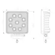 LED-ty=C3=B6valo, neli=C3=B6 36W HD Actic Bright - Auton lisävalot ja työvalot - 6438014289526 - 3