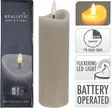 Led kynttilä 5x15cm harmaa - Led-kynttilät ja lyhdyt - 8720573721226 - 1