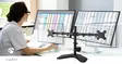 Monitorin Pöytäteline | 2 Näyttöä | 15 - 32 " | 75x75 / 100x100 | Täysin Säädettävä - Nedis tuotteet - 5412810442836 - 90