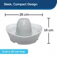 PetSafe Streamside keraaminen lemmikin juomalähde, harmaa 1.8L - Ruoka- ja juoma-astiat - TN-227006 - 6