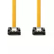 SATA kaapeli | 6 Gbps | SATA 7-Pin naaras | SATA 7-Pin naaras | Niklattu | 1.00 m | Litteä | PVC | Keltainen | Laatikko - Tietokone ja verkko - 5412810422296 - 10