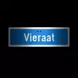 Sekure 3mm 50x16cm alumiinikyltti "Vieraat" - Opaste- ja varoituskyltit - 6438014353586 - 2