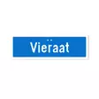Sekure 3mm 50x16cm alumiinikyltti "Vieraat" - Opaste- ja varoituskyltit - 6438014353586 - 1