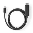 USB-C Sovitin | USB 3.2 Gen 1 | USB-C Uros | HDMI liitin | 4K@60Hz | 2.00 m | Pyöreä | Niklattu | PVC | Musta | Laatikko - Tietokone ja verkko - 5412810336166 - 75