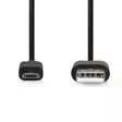 USB kaapeli | USB 2.0 | USB-A Uros | USB Micro-B Uros | 11 W | 480 Mbps | Niklattu | 2.00 m | Pyöreä | PVC | Musta | Label - Tietokone ja verkko - 5412810421626 - 10