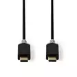 USB kaapeli | USB 3.2 Gen 1 | USB-C Uros | USB-C Uros | 60 W | 4K@60Hz | 5 Gbps | Kullattu | 2.00 m | Pyöreä | PVC | Antrasiitti | Laatikko - Tietokone ja verkko - 5412810272266 - 10