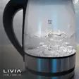 Vedenkeitin LAUNE lasia 1.2 l , Livia - Kahvinkeittimet ja vedenkeittimet - 6438151017976 - 7
