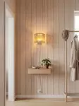 ABELONE seinävalaisin, meripihka/musta, E27 - Katto- ja seinävalaisimet - 7041661283756 - 7