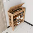 Atlantic Pine Kenkäkaappi - 100% Melamiinipinnoitettu Lastulevy, 80x90x30 cm, Useita Hyllyjä, Seinään Kiinnitettävä - - 19-19-8684283421046 - 4
