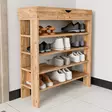 Atlantic Pine Kenkäkaappi - 100% Melamiinipinnoitettu Lastulevy, 80x90x30 cm, Useita Hyllyjä, Seinään Kiinnitettävä - - 19-19-8684283421046 - 5