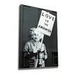 Banksy Koristeellinen Kangastaulu 70x100 cm - Monivärinen, Puukehys, 50% Puuvilla/50% Polyesteri, Digitaalinen Tulostus - Taulut ja kehykset - 8683342478656 - 1
