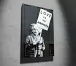 Banksy Koristeellinen Kangastaulu 70x100 cm - Monivärinen, Puukehys, 50% Puuvilla/50% Polyesteri, Digitaalinen Tulostus - Taulut ja kehykset - 8683342478656 - 5