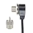 CB-antenni PNI LED 850, 85 cm, 300 wattia, taitettava, palaa lähetyksen aikana ja PNI T601 asennuskaapeli - Radiopuhelimet ja megafonit - 5949066528996 - 2