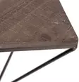 Moderni ja Rustiikkinen Koristeellinen Puinen Seinä Hylly, 100% Kuusipuu, Metalli, Pähkinä Musta, 33x30x13 cm, 5 kg - Huonekalut - 8681875990096 - 4