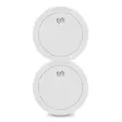 Design palovaroitin 10v paristolla 2kpl pakkaus Valkoinen - Palovaroittimet ja häkävaroittimet - 8711902093206 - 11
