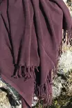 Fouta Rantapyyhe - Damson Väri, 100% Puuvillaa, 90x175 cm, Korkea Imukyky, Erittäin Pehmeä, Konepestävä 30-40°C - Pyyhkeet ja kylpytakit - 8683342757676 - 1