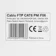 FTP-kaapeli CAT6 PNI F06 4 parilla internetiä varten 1 Gigabitti ja valvontajärjestelmät Rola 305m - PNI tuotteet - 5949066511936 - 6