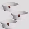 Käsintehty Ecru Puuvillakori Setti (3 kpl) - 100% Puuvillajuteköysi, Kylpyhuoneen Suuri Koko 25x25x10 cm - Säilytyslaatikot ja korit - 8683742917786 - 3