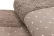Käsipyyhesetti 2 kpl - 100% Puuvillaa, 510 gr/m², 50x90 cm, Ruskea Valkoinen - Kylpyhuoneen Sisustukseen - Pyyhkeet ja kylpytakit - 8681181304556 - 6