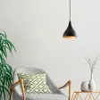 Kattokruunu, musta, 22 cm, 122 cm, kestävä, tyylikäs, laadukas - Katto- ja seinävalaisimet - 8681875575996 - 2
