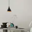 Kattokruunu, musta, 22 cm, 122 cm, kestävä, tyylikäs, laadukas - Katto- ja seinävalaisimet - 8681875575996 - 3
