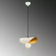 Kattokruunu, valkokulta, 30 x 17 cm, kestävä, moderni - Katto- ja seinävalaisimet - 8681875649376 - 4