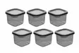 Keittiötarvikkeet: 6-osainen Säilytyslaatikko, 100% Muovi, BPA-vapaa, Astianpesukoneen Kestävä, 10x10x9,5 cm, Anthracite - Eväsrasiat ja ruoansäilytysastiat - 8683742939856 - 1