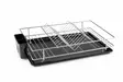 Kestävä ja Tyylikäs 100% METALLINEN Astiankuivausteline, Kromi, 47x31x11 cm, Ei Astianpesukoneeseen, Ei Mikroaaltouuniin - Päivittäiskeittiötarvikkeet - 8683742004646 - 1