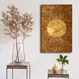 Koristeellinen kangasmaalaus, kulta, 45 x 70 cm, kestävä, tyylikäs - Taulut ja kehykset - 8683743825646 - 2