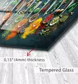 Koristeellinen karkaistu lasimaalaus, monivärinen, 46 x 72 cm, kestävä, tyylikäs, helppo asentaa - Taulut ja kehykset - 8683742945666 - 9