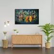Koristeellinen karkaistu lasimaalaus, monivärinen, 46 x 72 cm, kestävä, tyylikäs, helppo asentaa - Taulut ja kehykset - 8683742945666 - 2