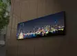 Koristeellinen LED-valaistu Suede-kangastaulu 30x90 cm - Monivärinen, Puukehys, Paristokäyttöinen, On/Off-kytkin - Taulut ja kehykset - 8681181295106 - 4