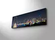 Koristeellinen LED-valaistu Suede-kangastaulu 30x90 cm - Monivärinen, Puukehys, Paristokäyttöinen, On/Off-kytkin - Taulut ja kehykset - 8681181295106 - 5
