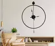 Koristeellinen Metallinen SeinäKello Musta 58x80x7 cm - Tyylikäs ja Kestävä Sisustuselementti Kodin Kaunistamiseen - Seinäkellot - 8684282802686 - 2