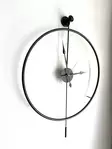 Koristeellinen Metallinen SeinäKello Musta 58x80x7 cm - Tyylikäs ja Kestävä Sisustuselementti Kodin Kaunistamiseen - Seinäkellot - 8684282802686 - 5
