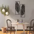 Koristeellinen Metallinen Seinäkoriste, Musta, 100% Metalli, 1,5 mm Paksuus, 24x73 cm (2 kpl), Helppo Asennus - Koristeet, koriste-esineet - 8682870318236 - 3