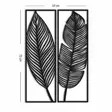 Koristeellinen Metallinen Seinäkoriste, Musta, 100% Metalli, 1,5 mm Paksuus, 24x73 cm (2 kpl), Helppo Asennus - Koristeet, koriste-esineet - 8682870318236 - 1