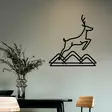 Koristeellinen Musta Metallinen Seinäkoriste - 100% Metalli, 1,2 mm Paksuus, 49x51 cm - Tyylikäs Sisustuselementti - Koristeet, koriste-esineet - 8684283349456 - 4