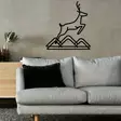 Koristeellinen Musta Metallinen Seinäkoriste - 100% Metalli, 1,2 mm Paksuus, 49x51 cm - Tyylikäs Sisustuselementti - Koristeet, koriste-esineet - 8684283349456 - 3