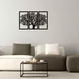 Koristeellinen Musta Puinen Seinäkoriste 66x105 cm - Tyylikäs Sisustuselementti 100% Puuta, Suojattu Pakkaus - Koristeet, koriste-esineet - 8681875826876 - 2