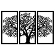 Koristeellinen Musta Puinen Seinäkoriste 66x105 cm - Tyylikäs Sisustuselementti 100% Puuta, Suojattu Pakkaus - Koristeet, koriste-esineet - 8681875826876 - 1