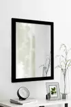 Koristeellinen Peili Musta 40x55 cm - Tyylikäs Sisustuselementti, 100% Muovia, Helppo Asentaa Seinäkiinnityksellä - Peilit - 8684282295556 - 2
