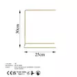 Korutelinejärjestäjä - Tyylikäs Kultainen 100% Metallinen Koruteline, Koko: 25x30x12 cm, Paino: 0,176 kg - Koristeet, koriste-esineet - 8683743938216 - 8