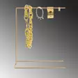 Korutelinejärjestäjä - Tyylikäs Kultainen 100% Metallinen Koruteline, Koko: 25x30x12 cm, Paino: 0,176 kg - Koristeet, koriste-esineet - 8683743938216 - 7