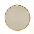 Kultainen 100% Metalli Peili 60x60 cm - Moderni ja Tyylikäs Sisustuselementti Seinälle, Valmiiksi Koottu - Peilit - 8682870558656 - 1