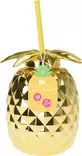 Kultainen ananas juomapullo 500 ml excellent houseware - Tarjoiluastiat - 8719987804366 - 1