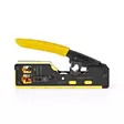 Kuorintapihdit | CAT5 / CAT5e / CAT6 / CAT6a / CAT7 / RJ12 / RJ45 | Kuorinta / Leikkaus / Pihdit | Kumi / Teräs | Keltainen / Musta - Kaapelityökalut - 5412810336616 - 10