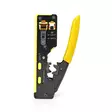 Kuorintapihdit | CAT5 / CAT5e / CAT6 / CAT6a / CAT7 / RJ12 / RJ45 | Kuorinta / Leikkaus / Pihdit | Kumi / Teräs | Keltainen / Musta - Kaapelityökalut - 5412810336616 - 1